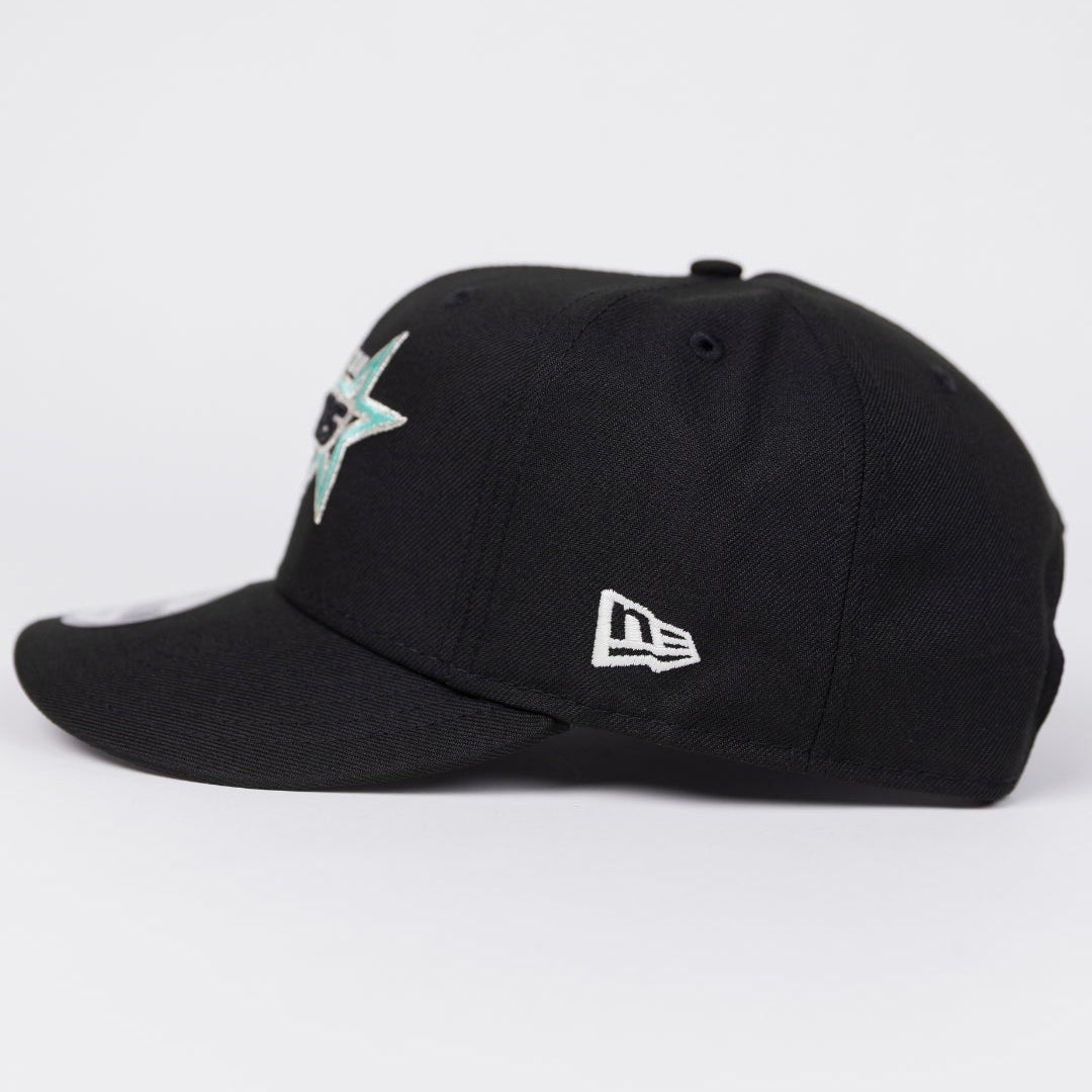 NEW ERA EXCLUSIVE 9FIFTY BLACK HOUSTON ASTROS SNAPBACK W/ ASTRODOME SIDE PATCH