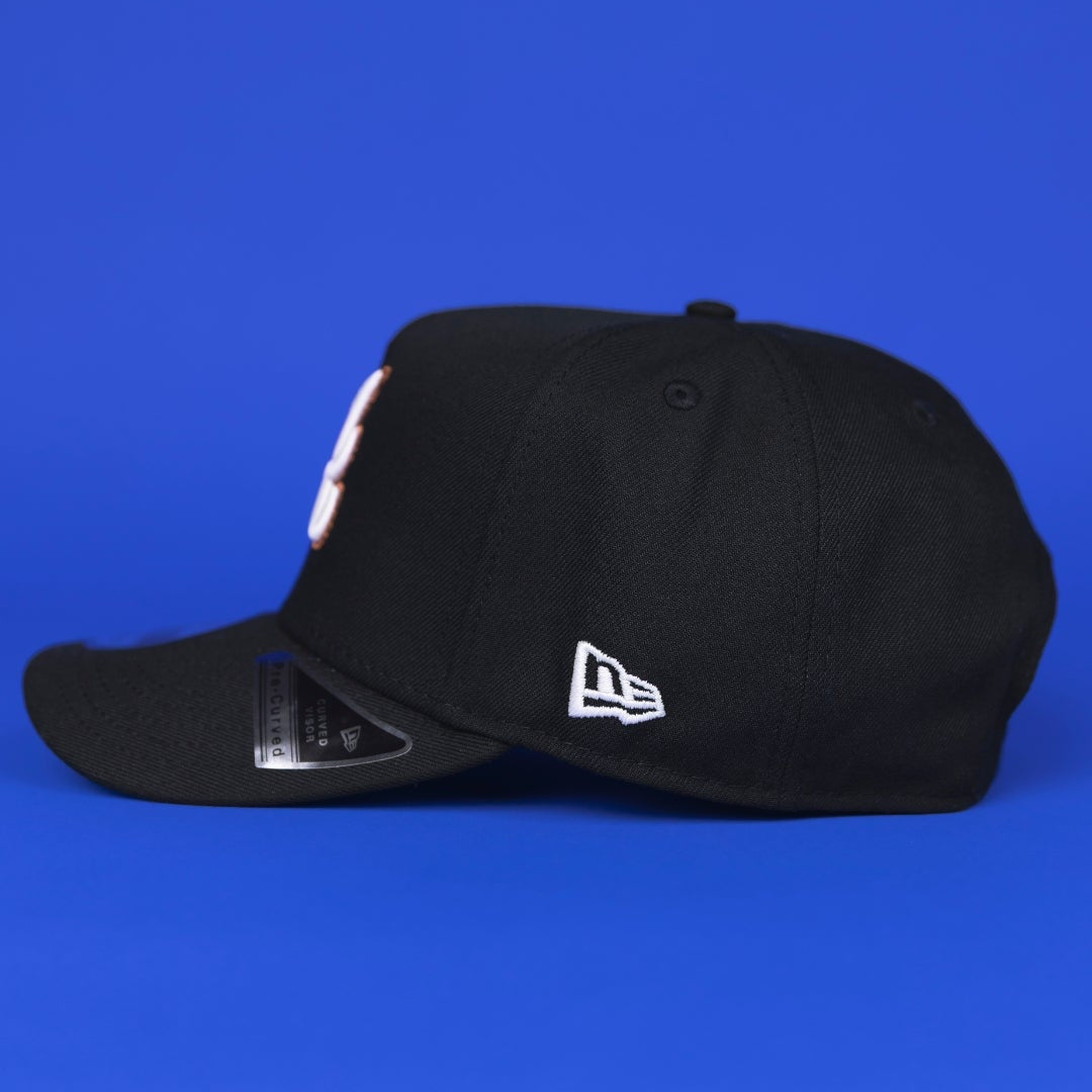 NEW ERA 9FIFTY A-FRAME BLACK ATLANTA BRAVES SNAPBACK W/ 2000 ALL STAR GAME SIDE PATCH