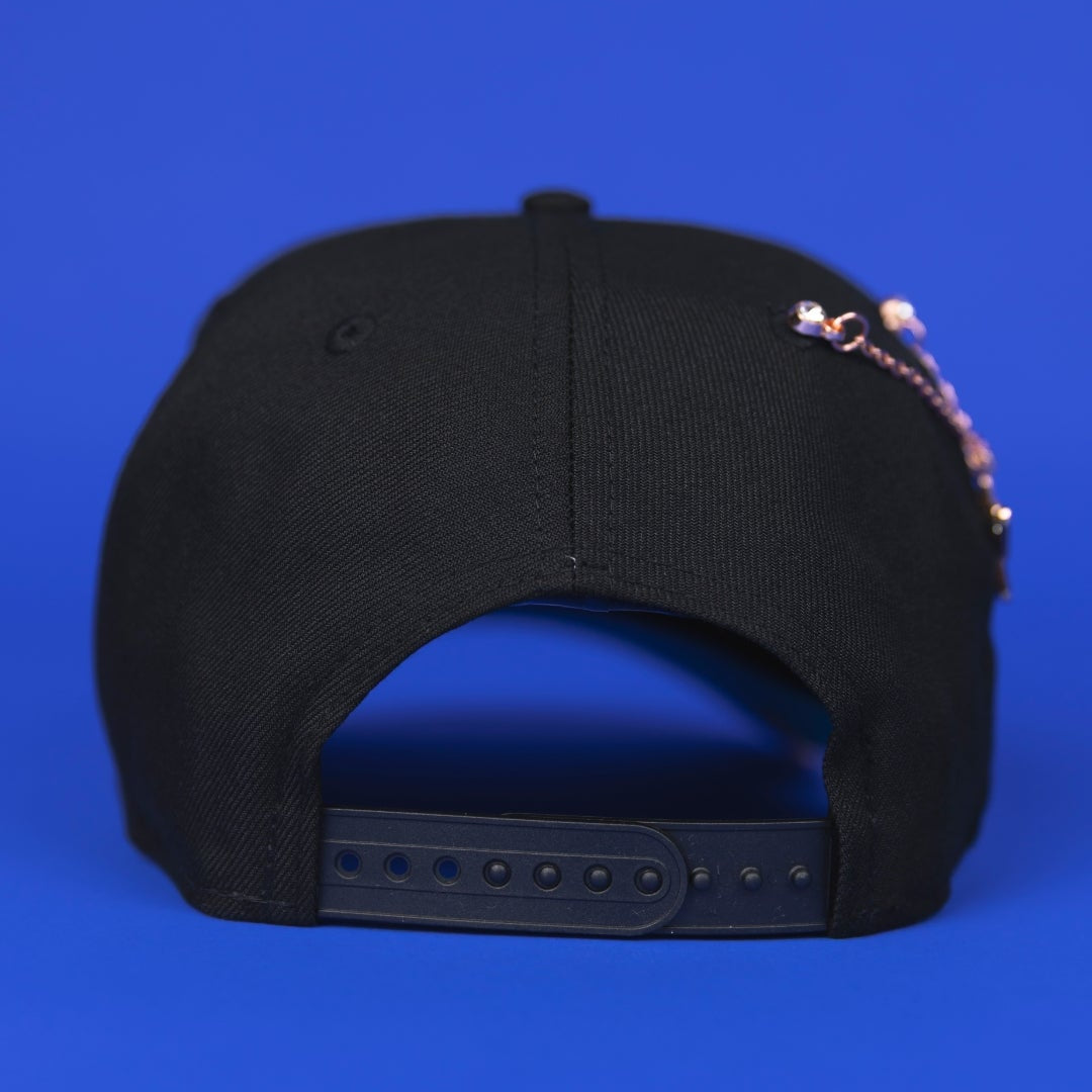 NEW ERA 9FIFTY A-FRAME BLACK ATLANTA BRAVES SNAPBACK W/ 2000 ALL STAR GAME SIDE PATCH