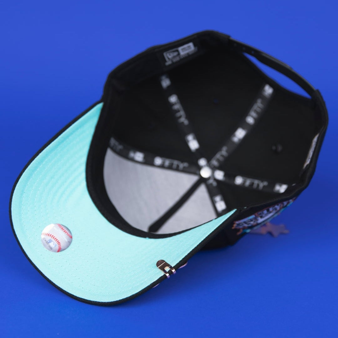NEW ERA 9FIFTY A-FRAME BLACK ATLANTA BRAVES SNAPBACK W/ 2000 ALL STAR GAME SIDE PATCH