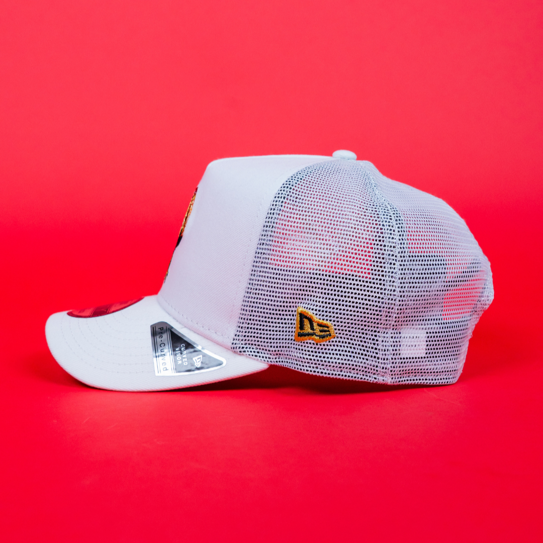 NEW ERA 9FIFTY A-FRAME WHITE "EL GALLO" MESHBACK W/ NEW ERA SIDE PATCH