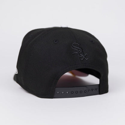 NEW ERA EXCLUSIVE 9FIFTY BLACK CHICAGO WHITE SOX SNAPBACK W/ ROSES + 75TH ANNIVERSARY SIDE PATCH