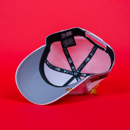 NEW ERA 9FIFTY A-FRAME WHITE "EL GALLO" MESHBACK W/ NEW ERA SIDE PATCH