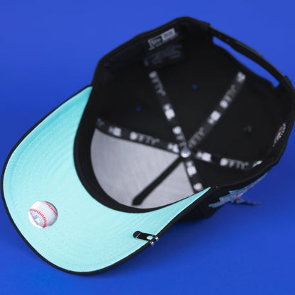 NEW ERA 9FIFTY A-FRAME BLACK ATLANTA BRAVES SNAPBACK W/ ALL STAR GAME SIDE PATCH
