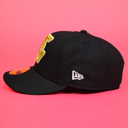 NEW ERA EXCLUSIVE 59FIFTY BLACK LOS ANGELES LAKERS
