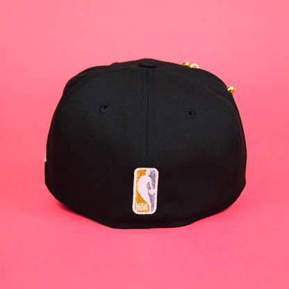 NEW ERA EXCLUSIVE 59FIFTY BLACK LOS ANGELES LAKERS