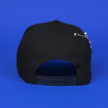 NEW ERA 9FIFTY A-FRAME BLACK TEXAS RANGERS SNAPBACK W/ FINAL SEASON SIDE PATCH