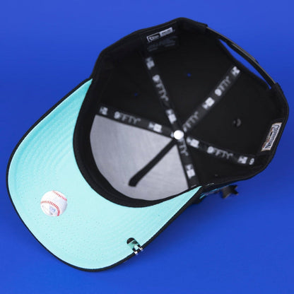 NEW ERA 9FIFTY A-FRAME BLACK TEXAS RANGERS SNAPBACK W/ FINAL SEASON SIDE PATCH