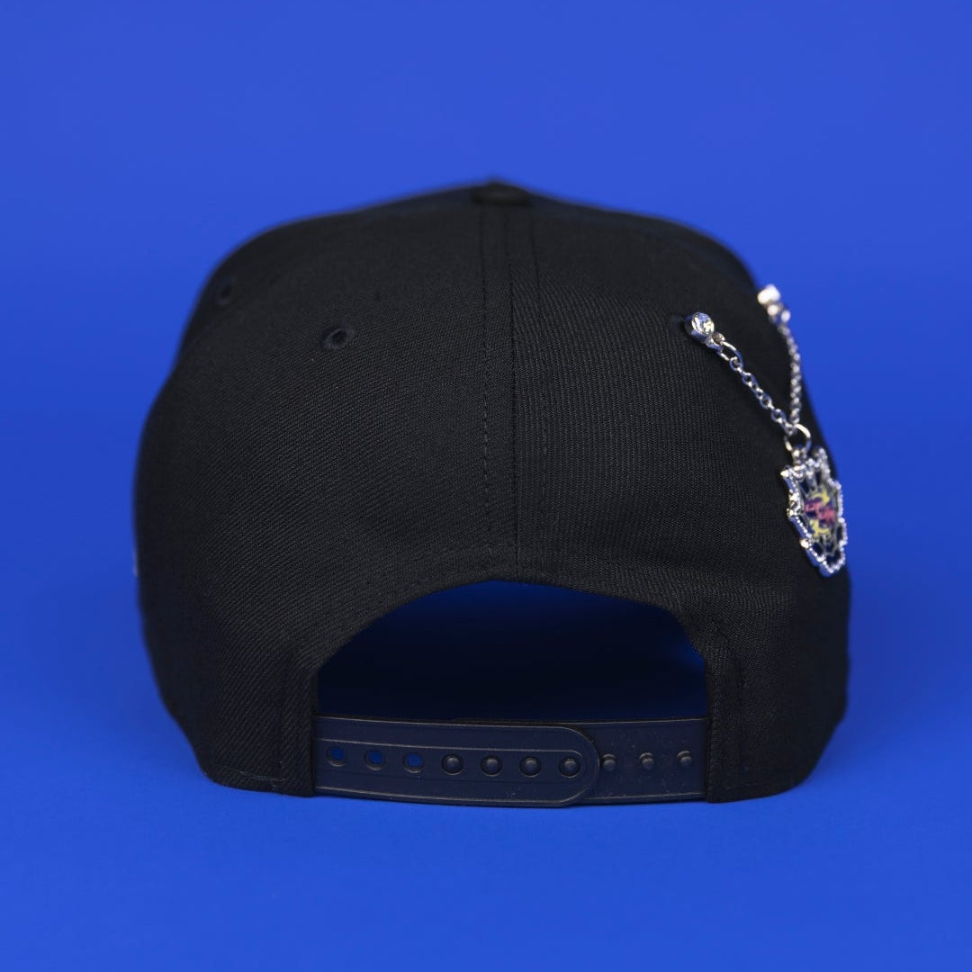NEW ERA 9FIFTY A-FRAME BLACK TEXAS RANGERS SNAPBACK W/ FINAL SEASON SIDE PATCH