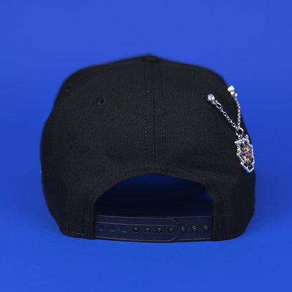 NEW ERA 9FIFTY A-FRAME BLACK TEXAS RANGERS SNAPBACK W/ FINAL SEASON SIDE PATCH