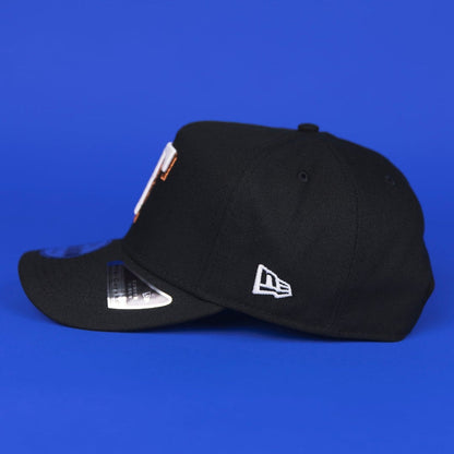 NEW ERA 9FIFTY A-FRAME BLACK TEXAS RANGERS SNAPBACK W/ FINAL SEASON SIDE PATCH