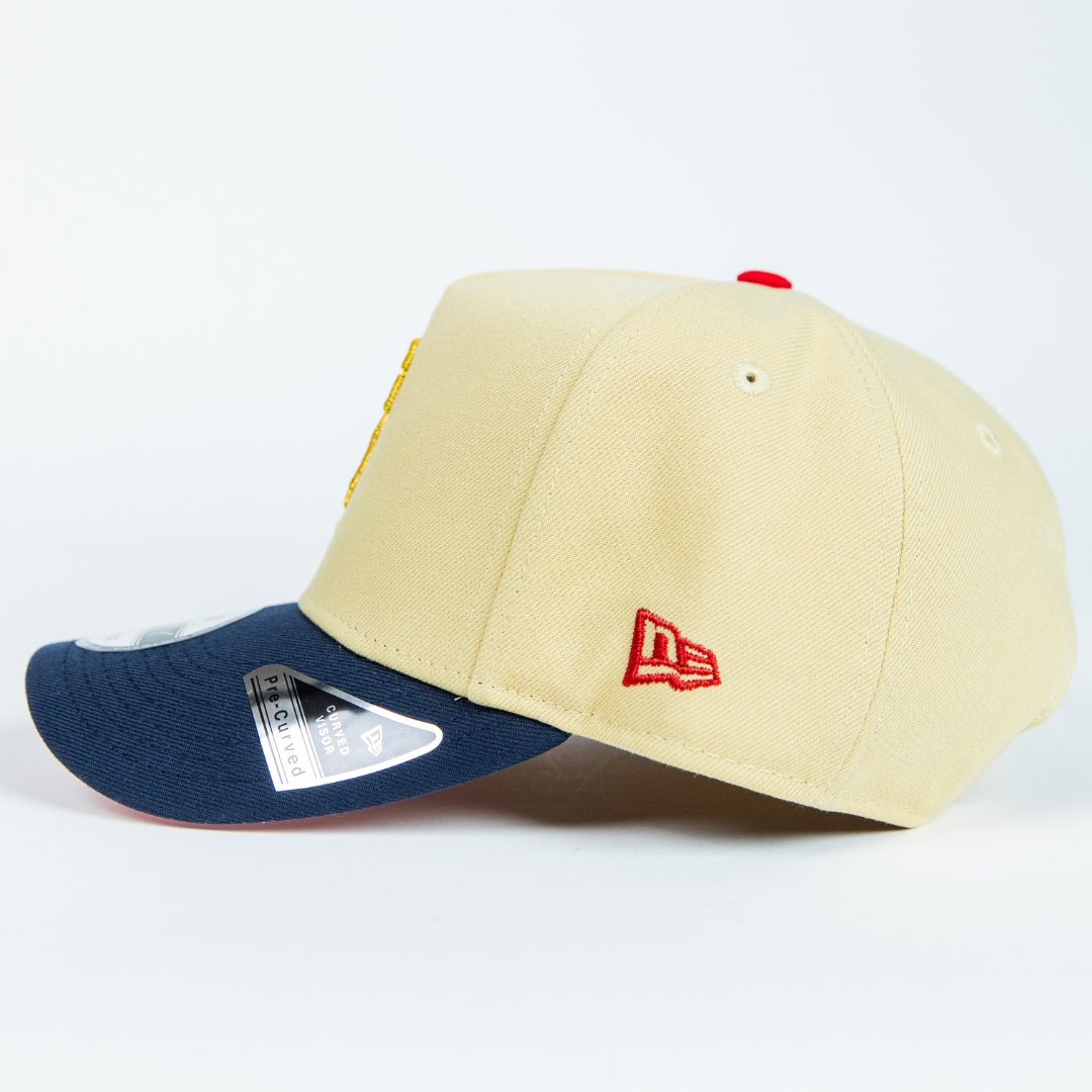 NEW ERA 9FIFTY A-FRAME VEGAS GOLD/ NAVY SAN FRANCISCO GIANTS W/  SIDE PATCH
