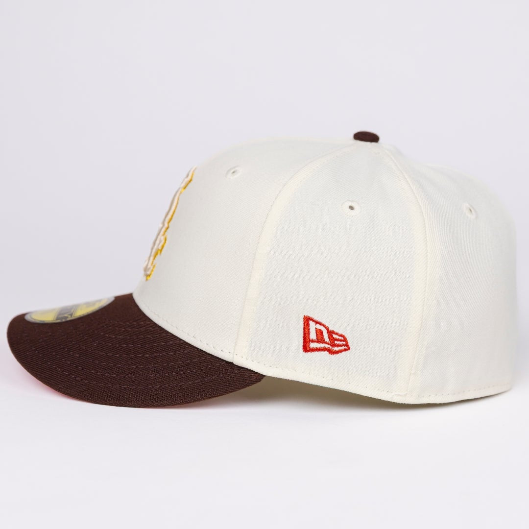 NEW ERA EXCLUSIVE 59FIFTY CHROME/ BROWN CHICAGO WHITE SOX W/ 2003 ALL STAR GAME SIDE PATCH