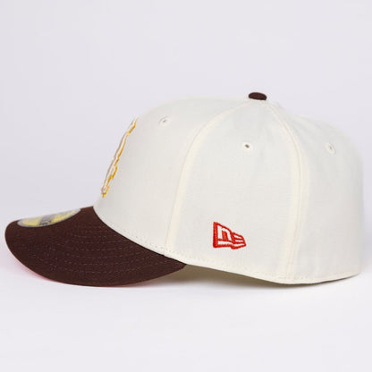 NEW ERA EXCLUSIVE 59FIFTY CHROME/ BROWN CHICAGO WHITE SOX W/ 2003 ALL STAR GAME SIDE PATCH