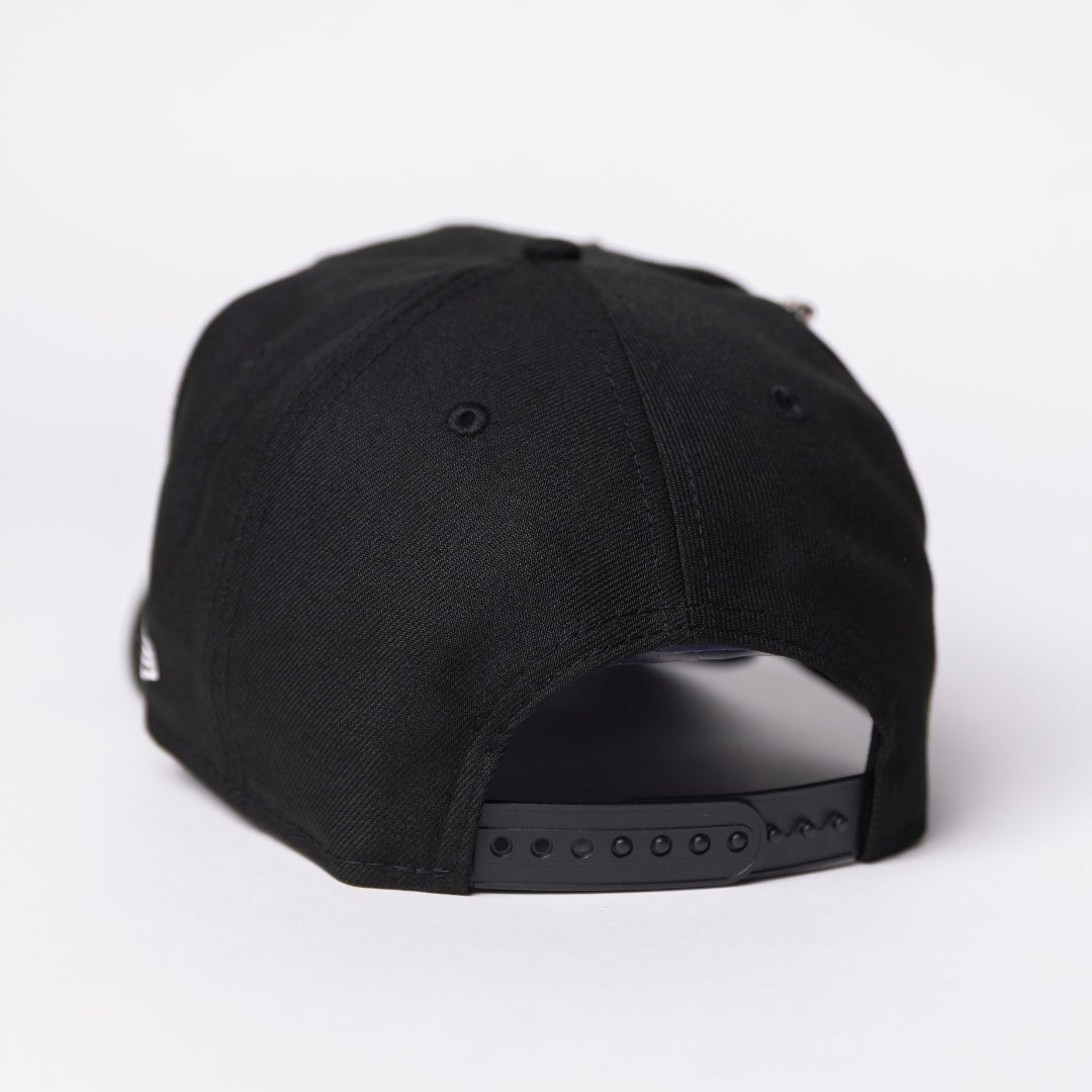 NEW ERA EXCLUSIVE 9FIFTY BLACK TORONTO BLUE JAYS SNAPBACK W/ 10TH ANNIVERSARY SIDE PATCH