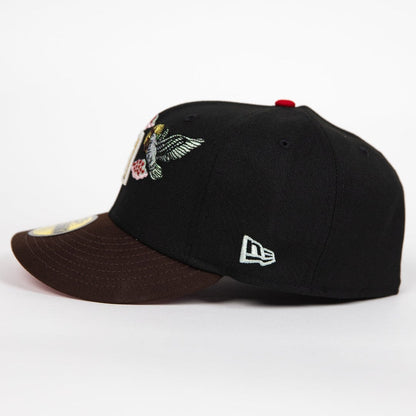 NEW ERA EXCLUSIVE 59FIFTY BLACK/ BROWN ARIZONA DIAMONDBACKS "CITY OF ANGELS" W/ 25TH ANNIVERSARY SIDE PATCH