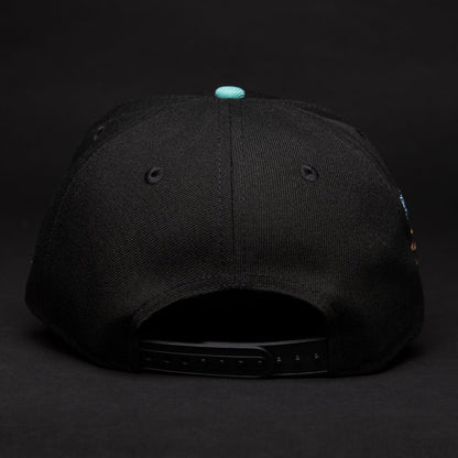 NEW ERA 9FIFTY A-FRAME BLACK/NAVY LOS ANGELES DODGERS SNAPBACK W/ "SHOHEI OHTANI" SIDE PATCH