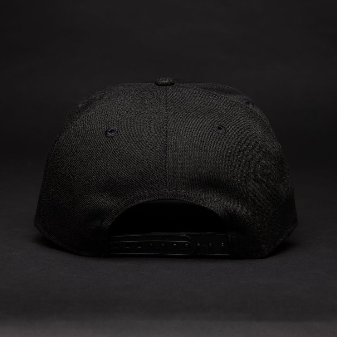 NEW ERA 9FIFTY A-FRAME BLACK HOUSTON ASTROS SNAPBACK W/ 50TH ANNIVERSARY SIDE PATCH