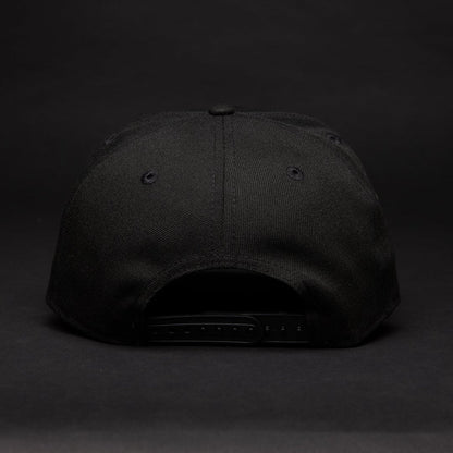 NEW ERA 9FIFTY A-FRAME BLACK HOUSTON ASTROS SNAPBACK W/ 50TH ANNIVERSARY SIDE PATCH