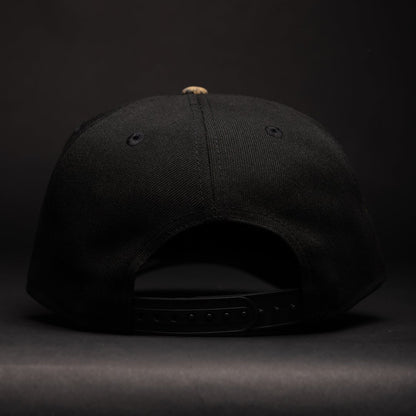 NEW ERA 9FIFTY A-FRAME BLACK/REALTREE TORONTO BLUE JAYS SNAPBACK W/ 30TH ANNIVERSARY SIDE PATCH