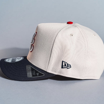 NEW ERA 9FIFTY A-FRAME SMOKE GREY ATLANTA BRAVES SNAPBACK W/ TURNER FIELD SIDE PATCH