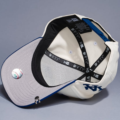 NEW ERA 9FIFTY A-FRAME CHROME/BLUE LOS ANGELES DODGERS "SHOHEI OHTANI" SCRIPT W/ LA LOGO SIDE PATCH