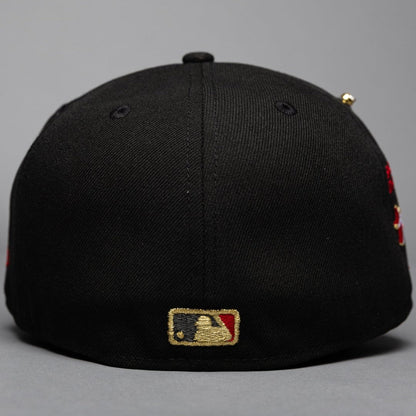 NEW ERA EXCLUSIVE 59FIFTY BLACK LOS ANGELES DODGERS W/ EMBROIDERY + SHOHEI OHTANI SIDE PATCH