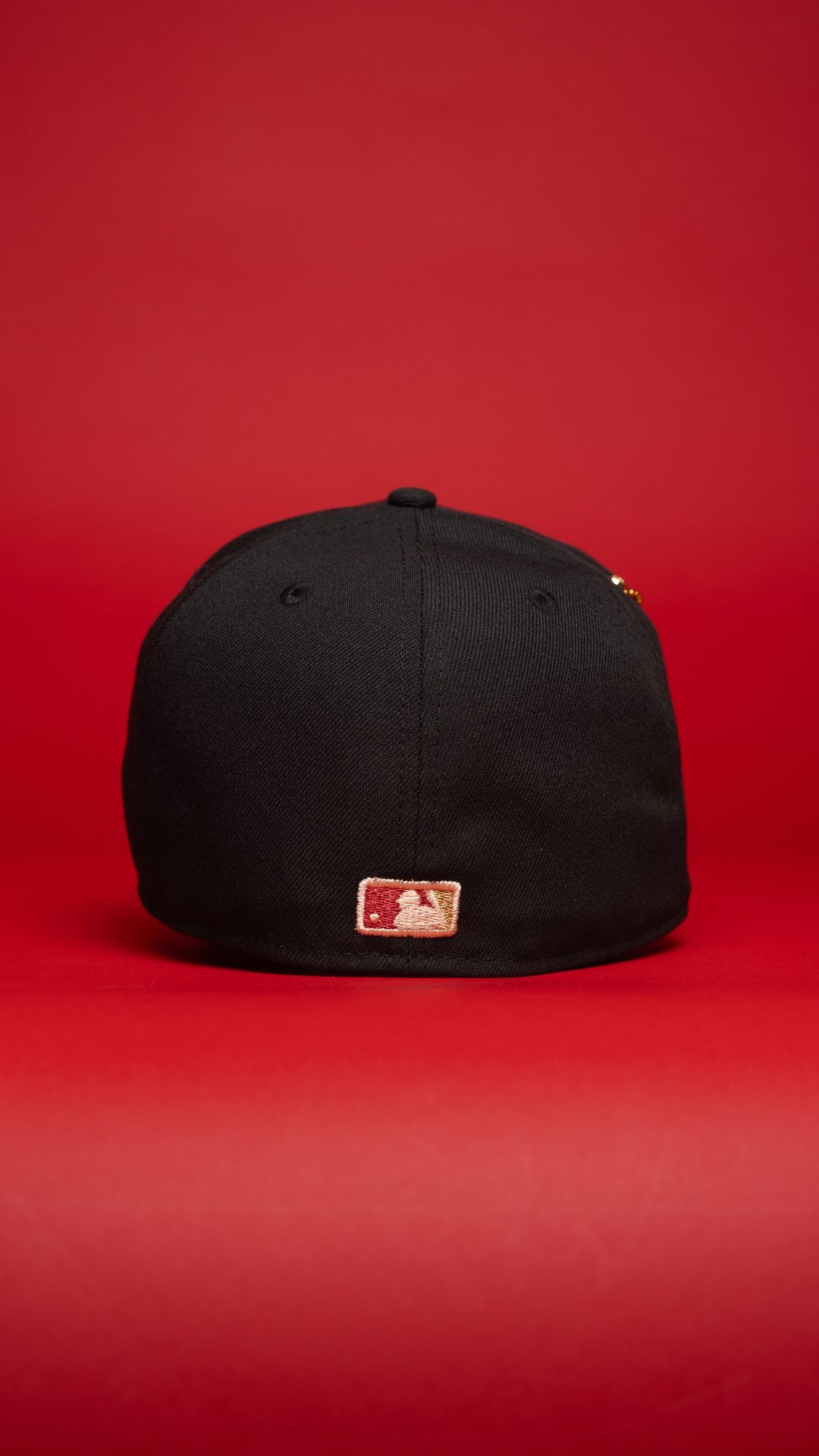 NEW ERA EXCLUSIVE 59FIFTY BLACK LOS ANGELES DODGERS W/ RED ROSE + 2024 WORLD SERIES SIDE PATCH