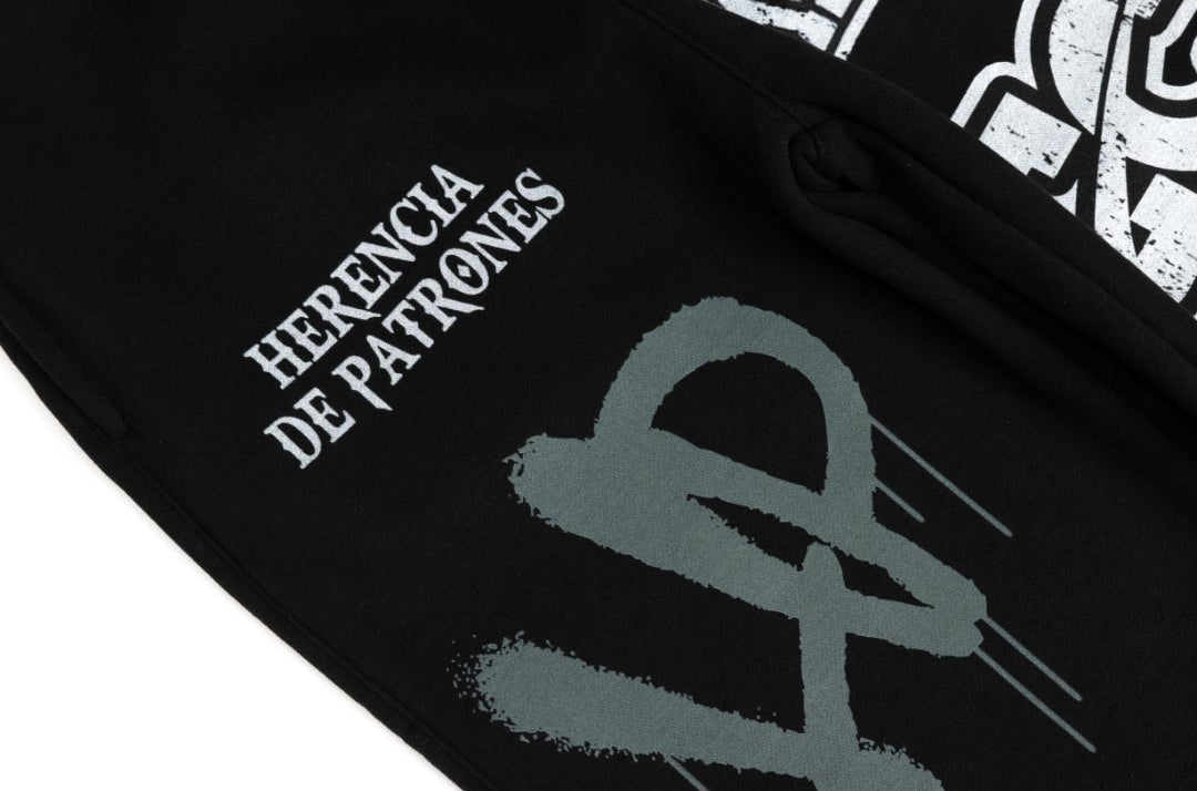 NEW* HERENCIA DE PATRONES x CAP CITY BLACK "CLIKA SHI" SWEATS