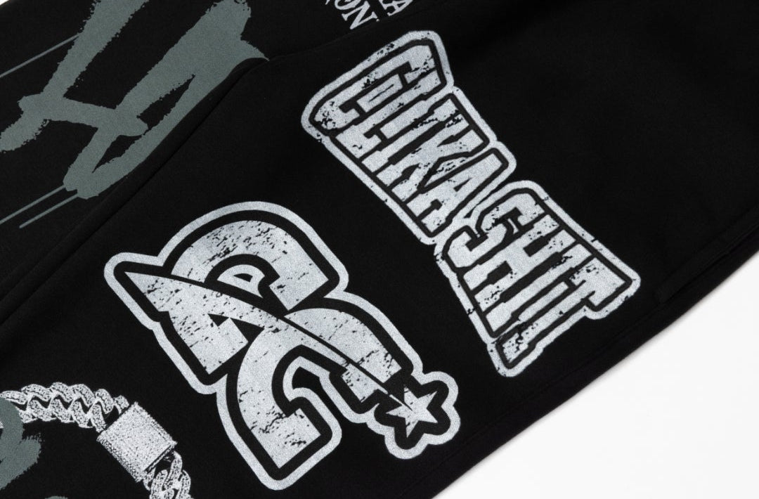 NEW* HERENCIA DE PATRONES x CAP CITY BLACK "CLIKA SHI" SWEATS