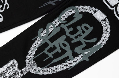 NEW* HERENCIA DE PATRONES x CAP CITY BLACK "CLIKA SHI" SWEATS