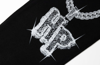 NEW* HERENCIA DE PATRONES x CAP CITY BLACK/RED "WHOLE LOTTA CLIKA SHI" SWEATS