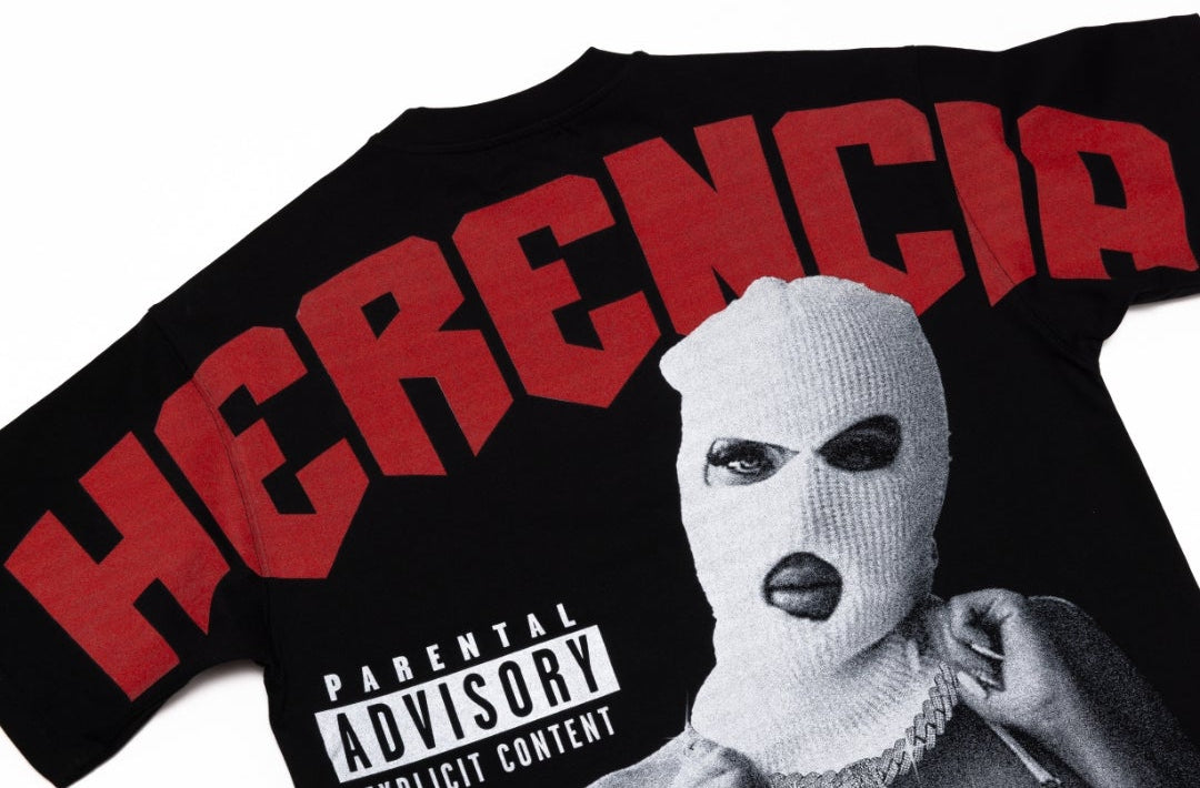 NEW* HERENCIA DE PATRONES x CAP CITY BLACK/RED HERENICA TEE