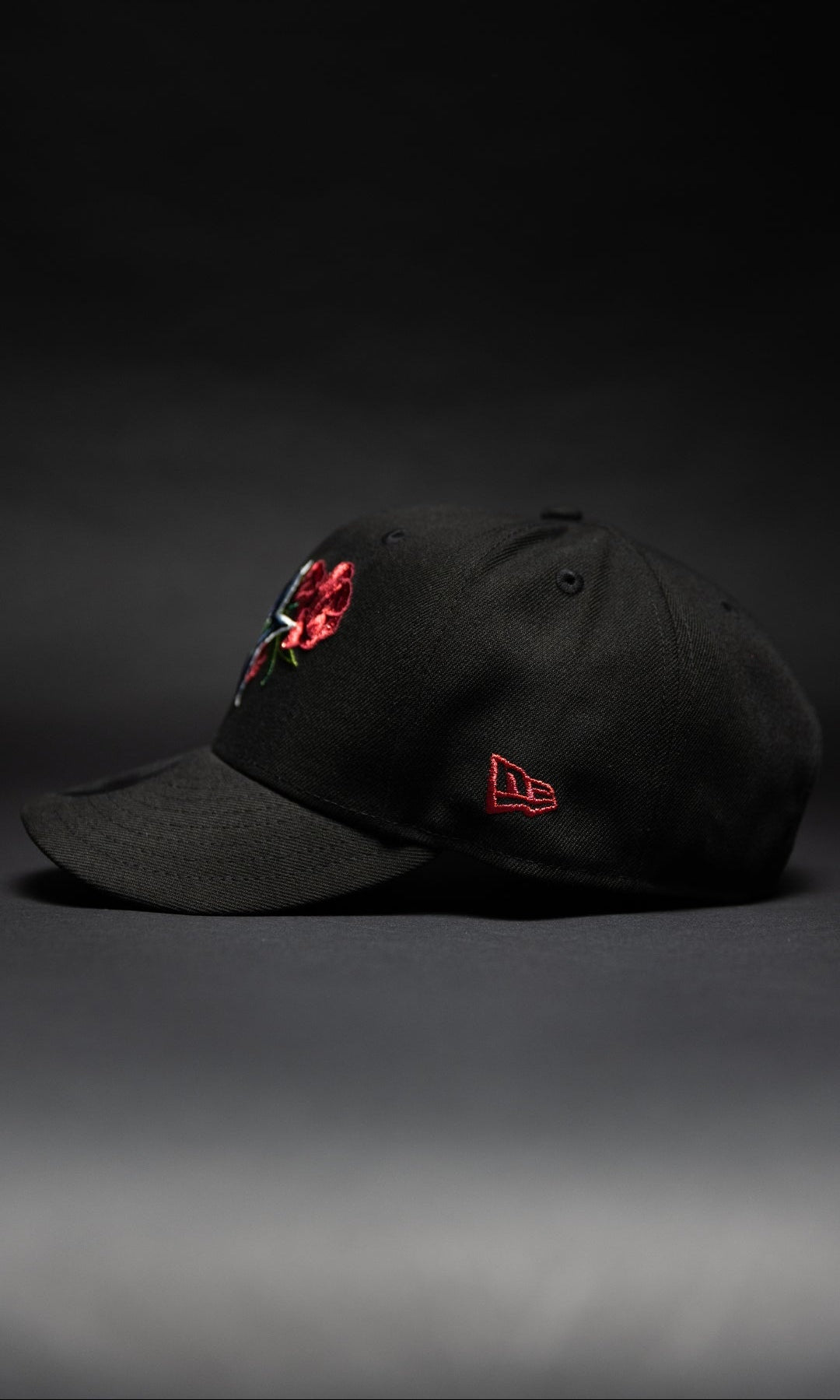NEW ERA EXCLUSIVE 9FIFTY BLACK HOUSTON ASTROS SNAPBACK W/ RED ROSE + 45TH ANNIVERSARY SIDE PATCH