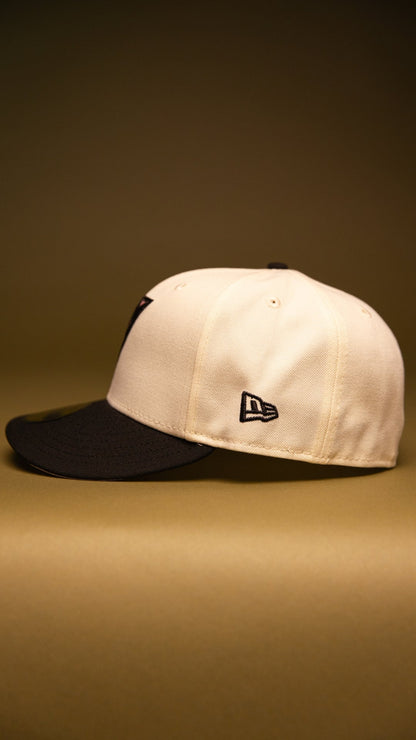 NEW ERA EXCLUSIVE 59FIFTY CHROME/BLACK UPSIDE DOWN ARIZONA DIAMONDBACKS W/ 1998 INAUGURAL SESON SIDE PATCH