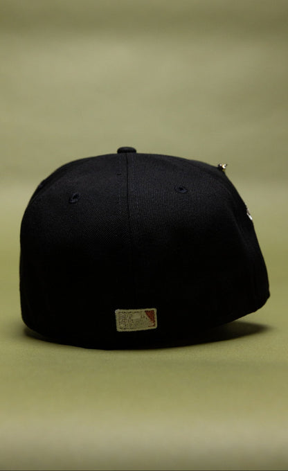 NEW ERA EXCLUSIVE 59FIFTY BLACK LOS ANGELES DODGERS W/ JAPAN FLAG SIDE PATCH