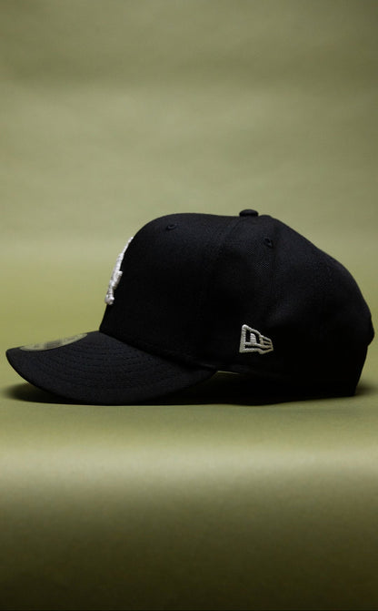 NEW ERA EXCLUSIVE 9FIFTY BLACK LOS ANGELES DODGERS SNAPBACK W/ 40TH ANNIVERSARY SIDE PATCH