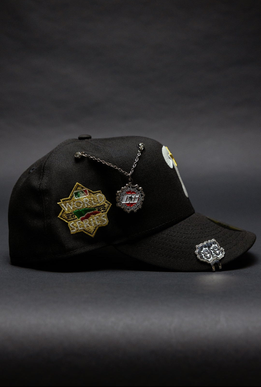 NEW ERA EXCLUSIVE 59FIFTY BLACK PHILADELPHIA PHILLIES W/ WORLD SERIES SIDE PATCH