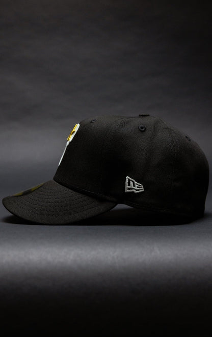 NEW ERA EXCLUSIVE 59FIFTY BLACK PHILADELPHIA PHILLIES W/ WORLD SERIES SIDE PATCH