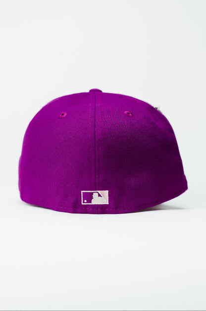NEW ERA EXCLUSIVE 59FIFTY PURPLE NEW YORK METS W/ SUBWAY SERIES SIDE PATCH