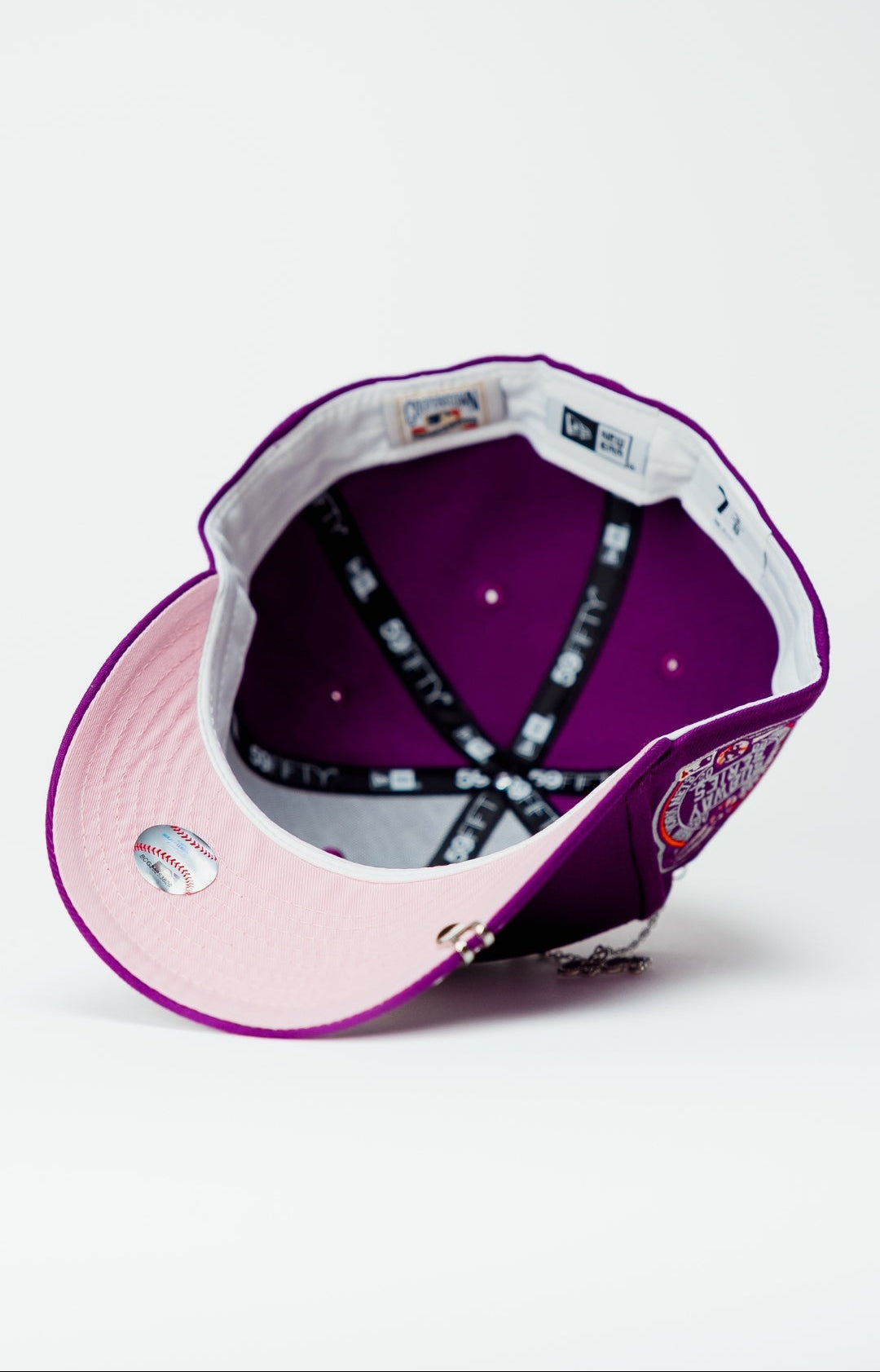 NEW ERA EXCLUSIVE 59FIFTY PURPLE NEW YORK METS W/ SUBWAY SERIES SIDE PATCH