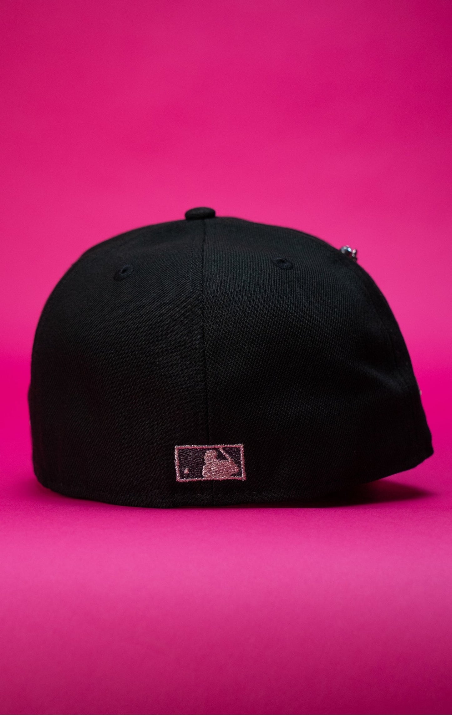 NEW ERA EXCLUSIVE 59FIFTY BLACK LOS ANGELES DODGERS W/ EMBROIDERY + 50TH ANNIVERSARY SIDE PATCH