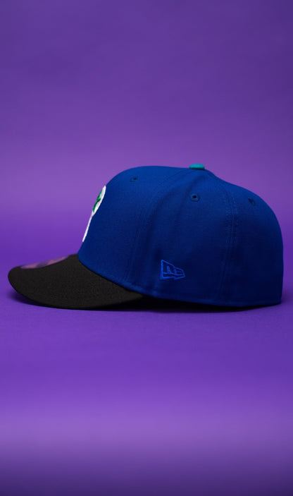 NEW ERA EXCLUSIVE 59FIFTY BLUE/BLACK PHILADELPHIA PHILLIES W/ 1996 ALL STAR GAME PATCH