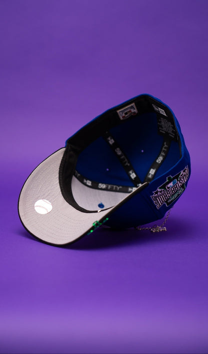 NEW ERA EXCLUSIVE 59FIFTY BLUE/BLACK PHILADELPHIA PHILLIES W/ 1996 ALL STAR GAME PATCH
