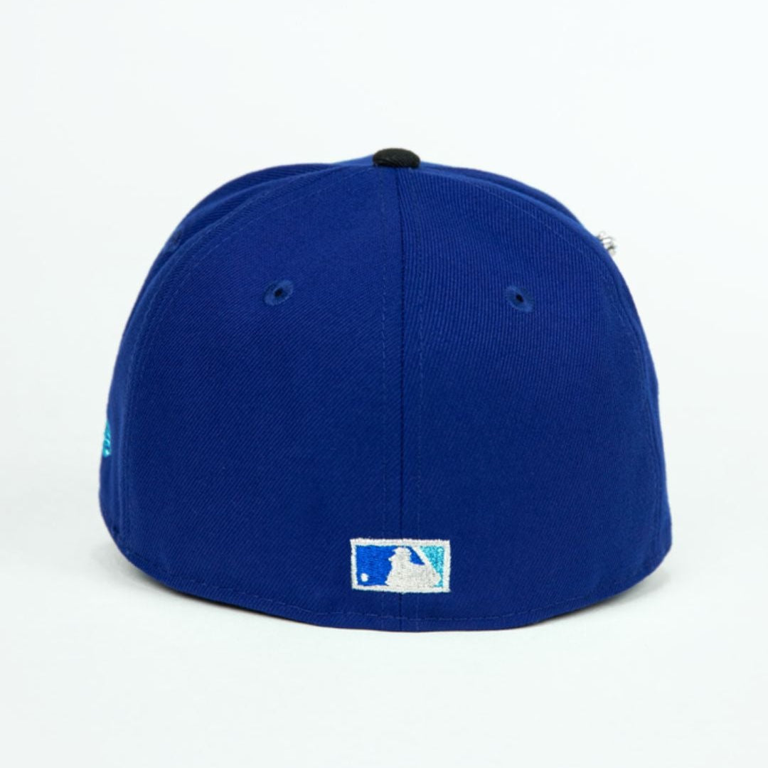 NEW ERA EXCLUSIVE 59FIFTY DARK BLUE/ BLACK DETROIT TIGERS W/ 2006 WORLD SERIES SIDE PATCH