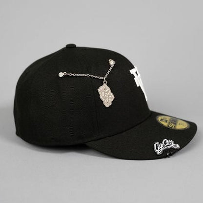 NEW ERA EXCLUSIVE 59FIFTY BLACK UPSIDE DOWN LOS ANGELES DODGERS