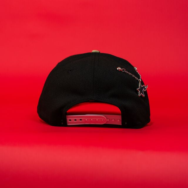 NEW ERA EXCLUSIVE 9FIFTY A-FRAME BLACK/ REALTREE PHILADELPHIA PHILLIES SNAPBACK W/ 1996 ALL STAR GANE SIDE PATCH