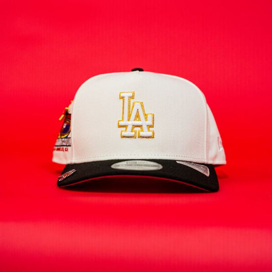 NEW ERA EXCLUSIVE 9FIFTY A-FRAME CHROME/ BLACK LOS ANGELES DODGERS W/ DODGER STADIUM SIDE PATCH