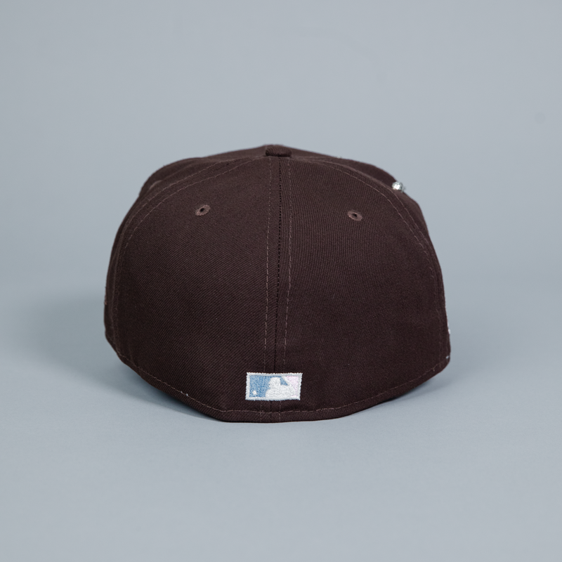 NEW ERA EXCLUSIVE 59FIFTY DARK BROWN TAMPA BAY DEVILRAYS W/ 1998 INAUGURAL SEASON SIDE PATCH