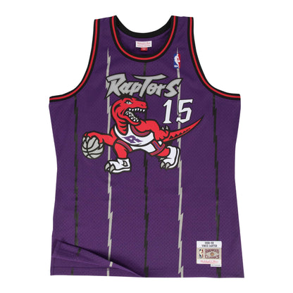 MITCHELL & NESS PURPLE NBA TORONTO RAPTORS ROAD 1998-99 VINCE CARTER SWINGMAN JERSEY